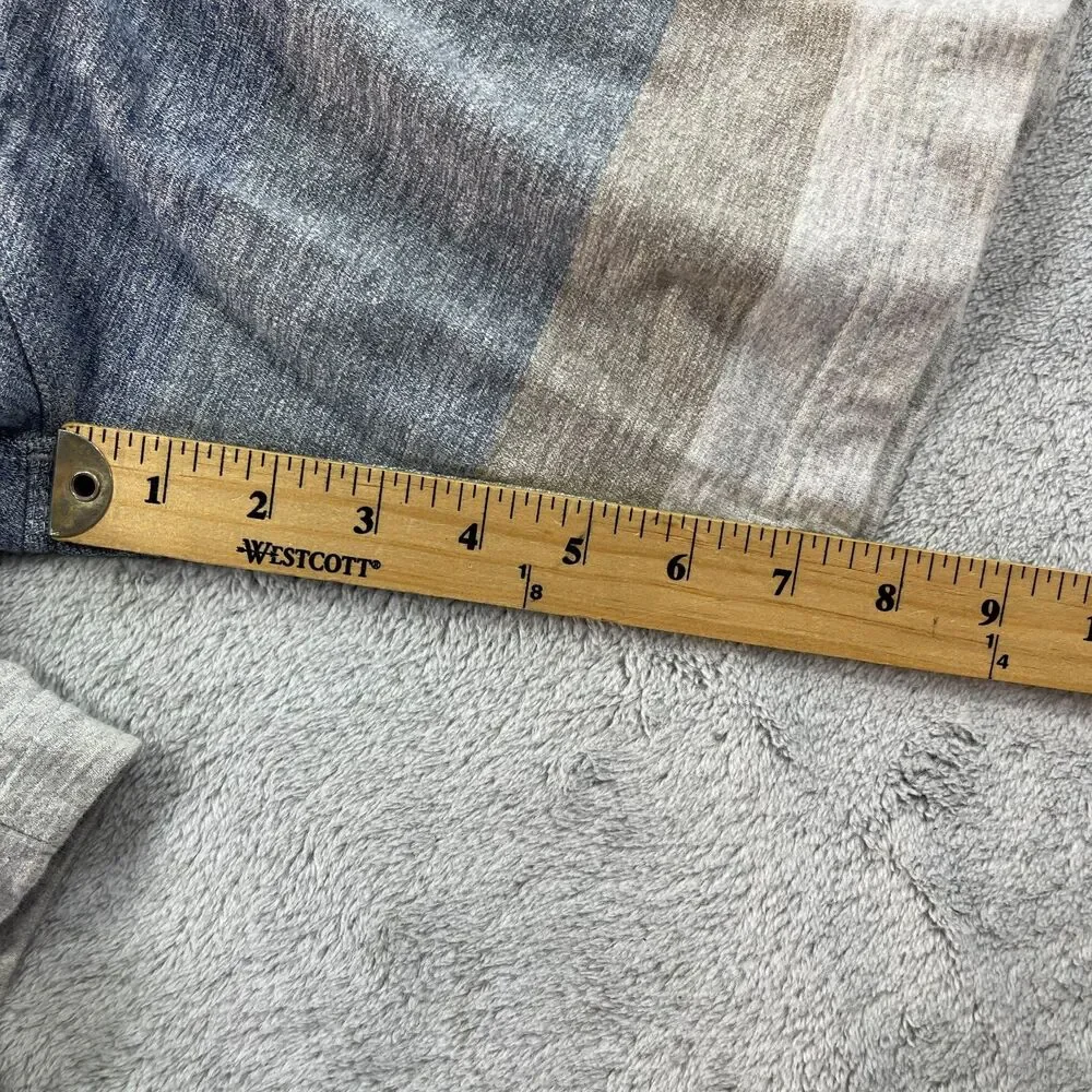 Vissla Mocha Sofa Surfer Board Shorts Mens Medium Gray Blue Striped Swimwear - Picture 10 of 11